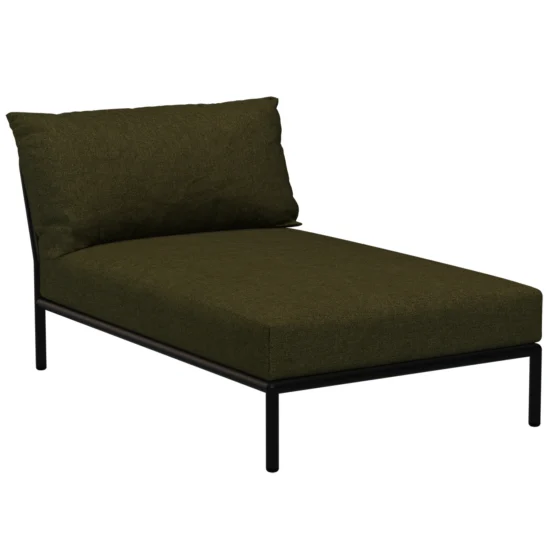 Houe Level2 schäslong mörkgrå/leaf