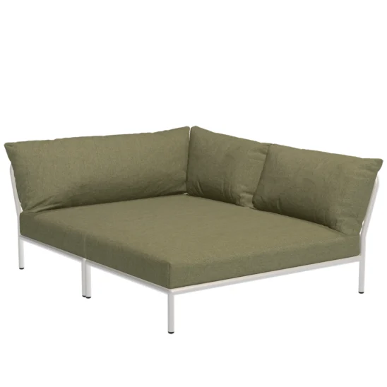 Houe Level2 Cozy Corner höger vit/leaf