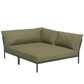 Level2 Cozy Corner höger mörkgrå/leaf