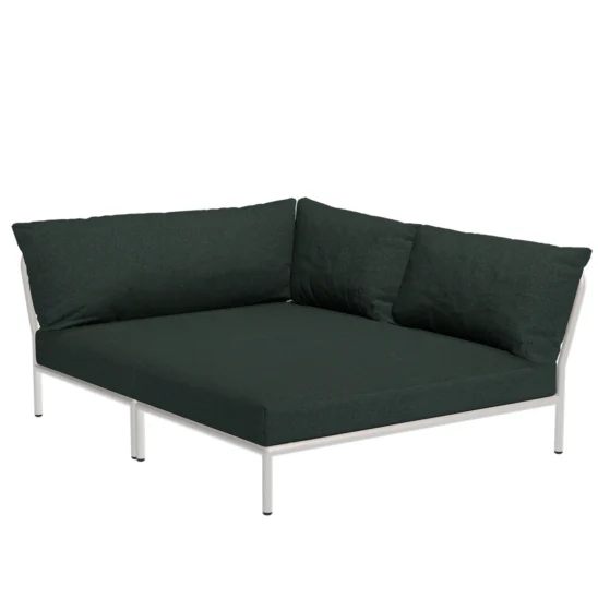 Houe Level2 Cozy Corner höger vit/alpingrön