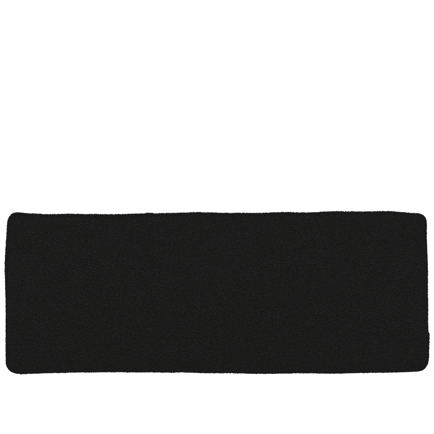 Frisk bänkdyna - teddy svart, 102x37 cm