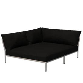 Level2 Cozy Corner vänster vit/mörkgrå