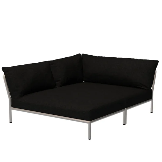 Houe Level2 Cozy Corner vänster vit/mörkgrå