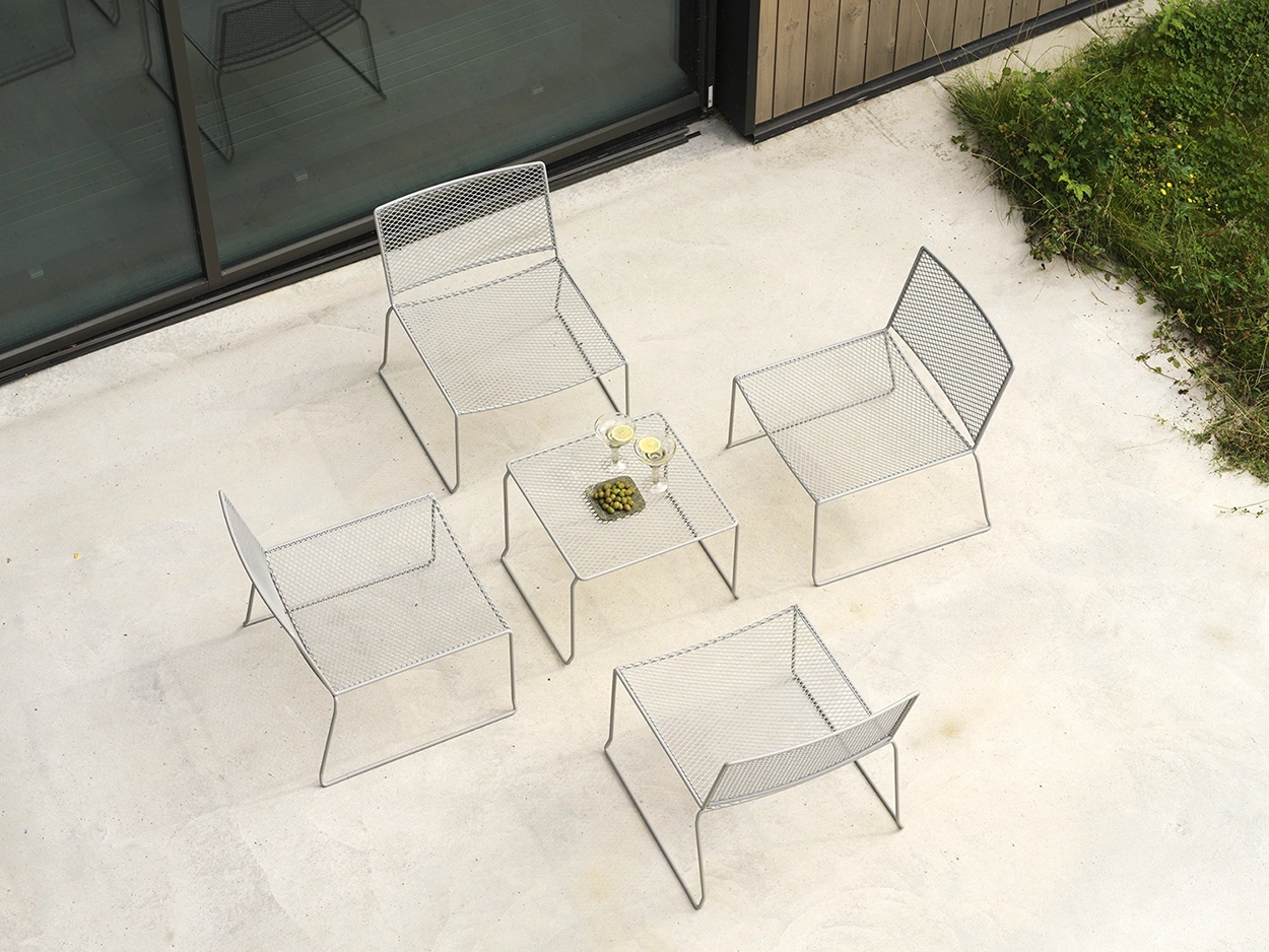 Haru loungebord slate grey - 54x54 cm