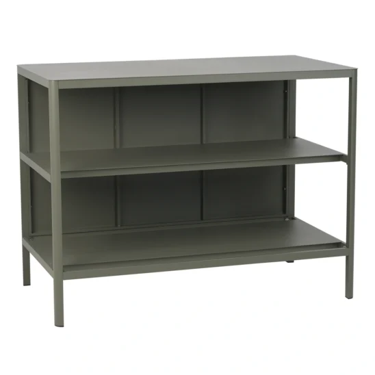 Kelia utekök med hyllor - nordic green