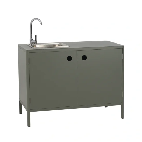 Kelia utekök med vask och kran - nordic green