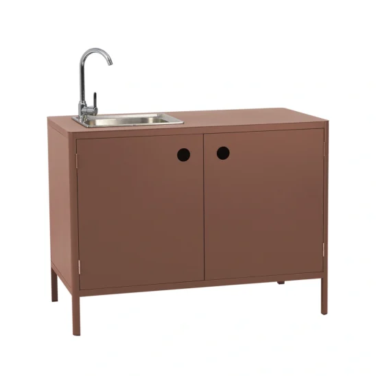 Kelia utekök med vask och kran - zin red