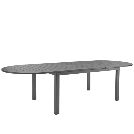 Lomma Ellips matbord antracit - 220-280x110 cm