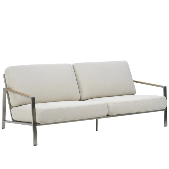 Naos soffa rostfritt stål/beige
