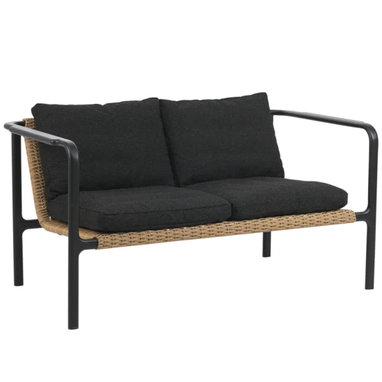 Motty soffa svart/teddy svart