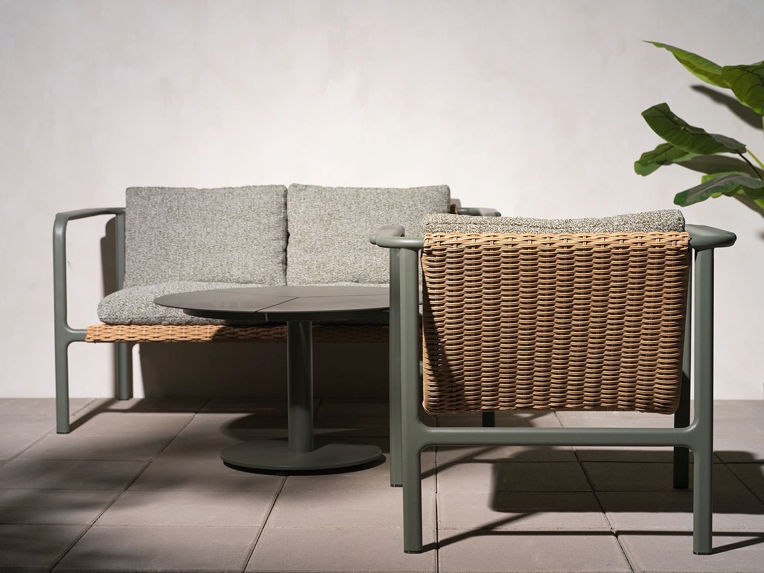 Motty soffa nordic green/teddy verde