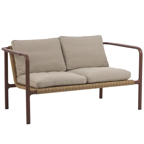 Motty soffa zin red/teddy beige