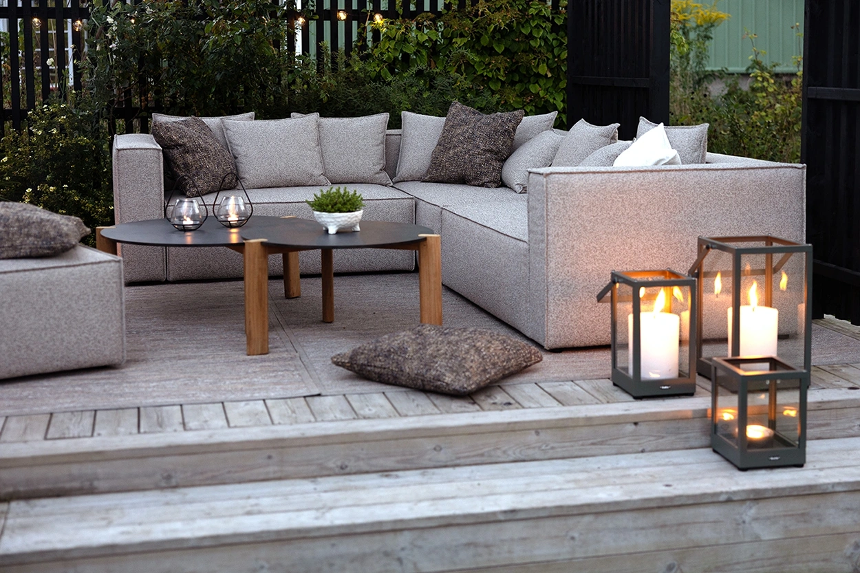 Muki hörnsoffa light taupe