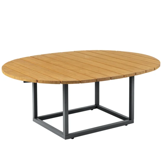 Olive soffbord antracit/bambu - 110x80 cm