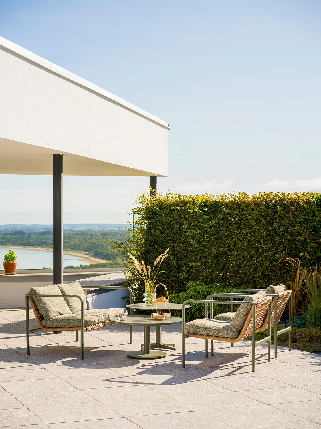 Peace soffbord nordic green - Ø80 H46 cm