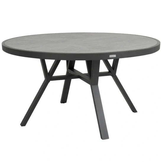 Samvaro matbord antracit/antracit - Ø140 cm