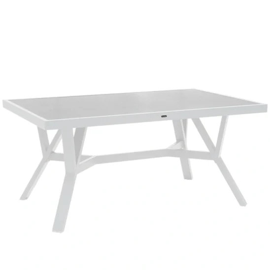 Samvaro High soffbord - vit/ljusgrå, 140x90xH65 cm