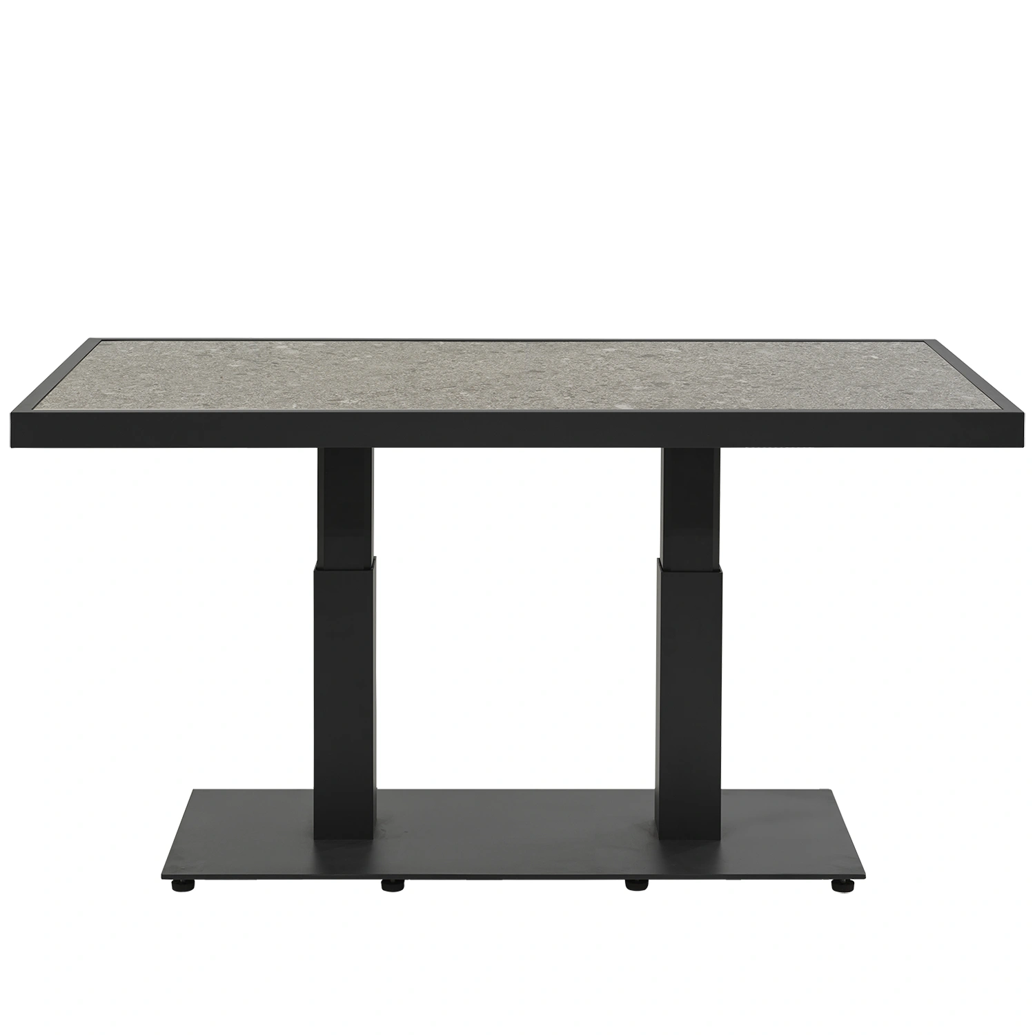 Scale soffbord - svart/grå keramik, 140x85 cm