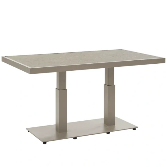 Scale höj- och sänkbart soffbord - khaki/greige, 140x85 cm