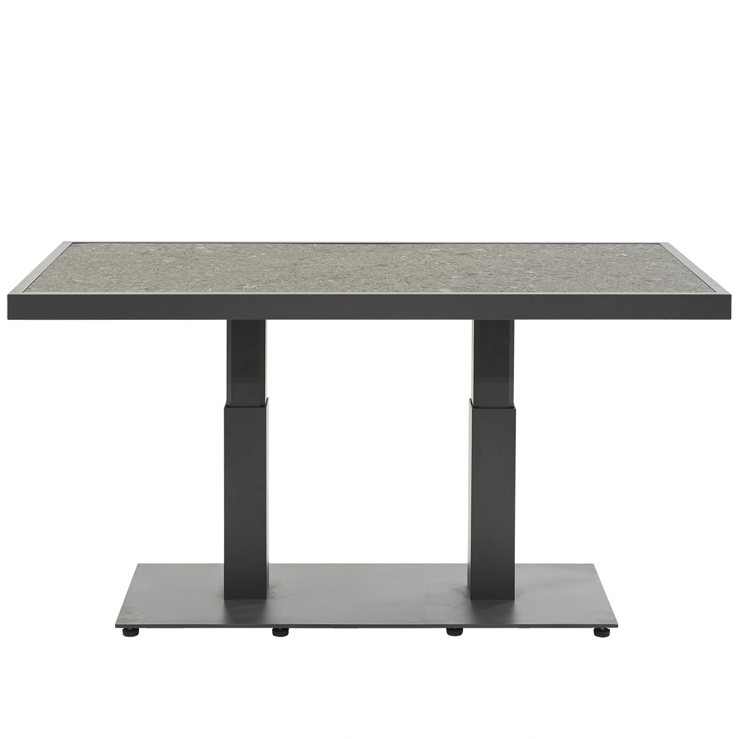 Scale soffbord - antracit/mörkgrå keramik, 140x85 cm