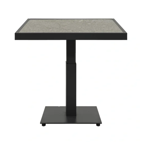 Scale soffbord - svart/grå keramik, 85x85 cm