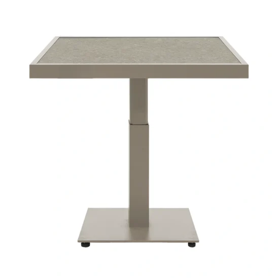 Scale höj- och sänkbart soffbord - khaki/greige, 85x85 cm