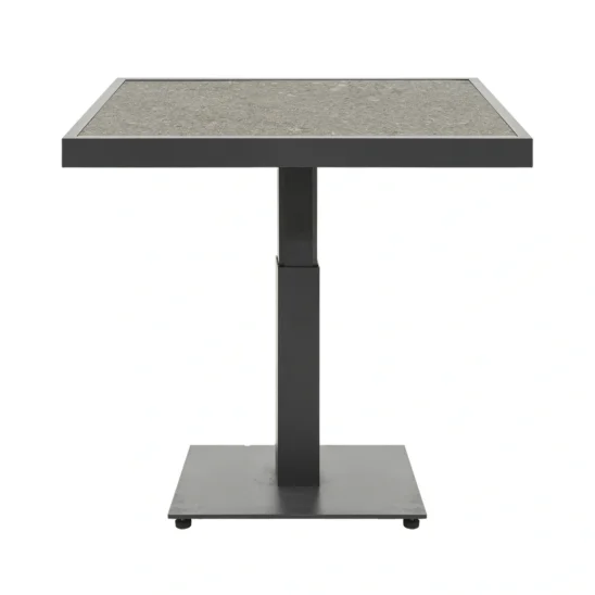 Scale soffbord - antracit/mörkgrå keramik, 85x85 cm