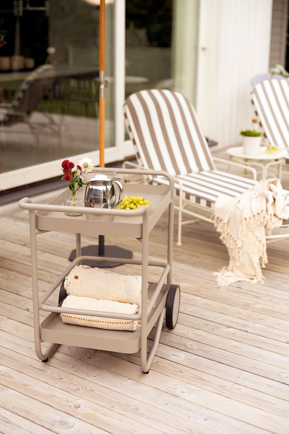 Trolly serveringsvagn khaki