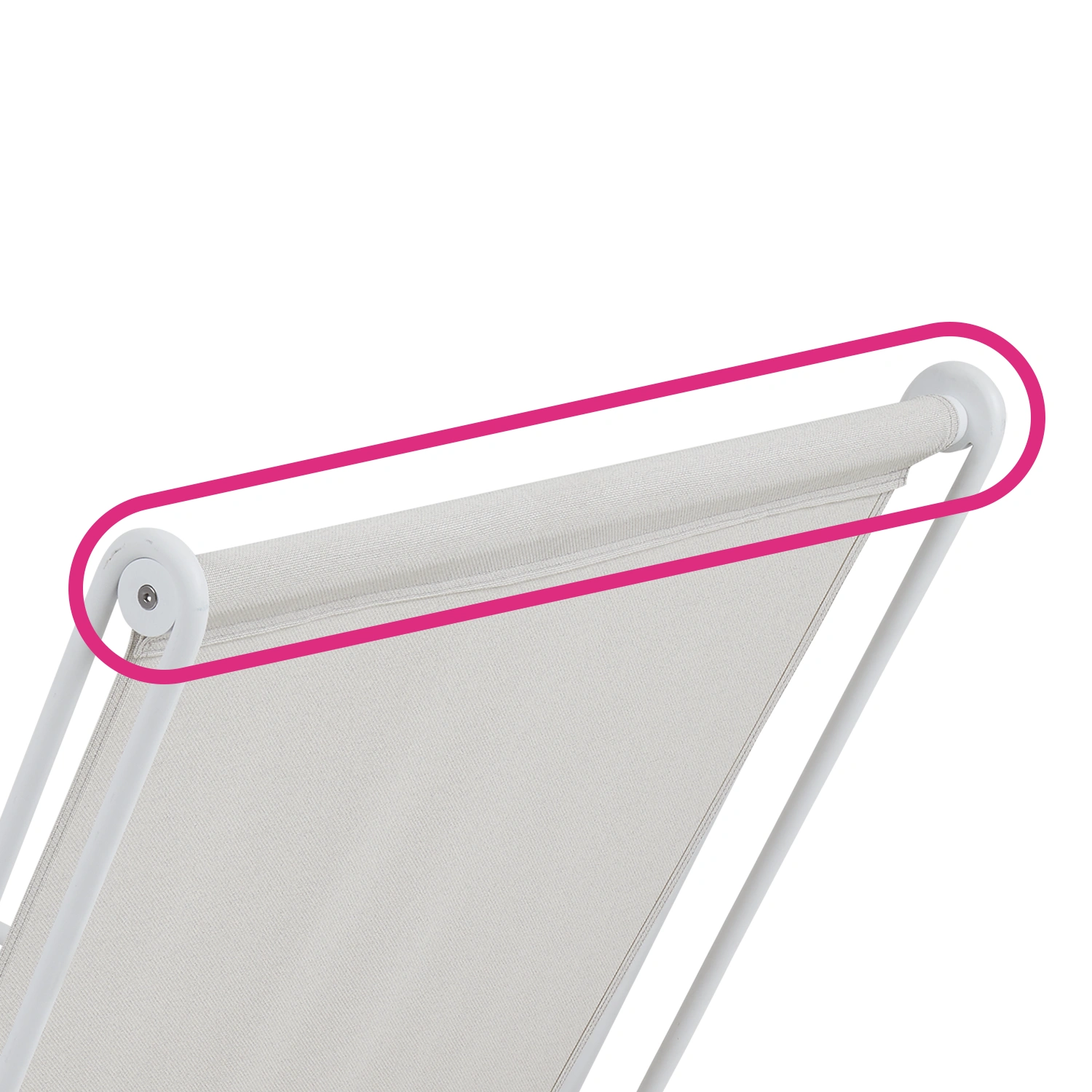 Product Image for Blixt rör till fåtölj - vit