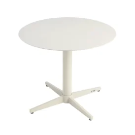 Mill soffbord pärlvit Ø60 cm