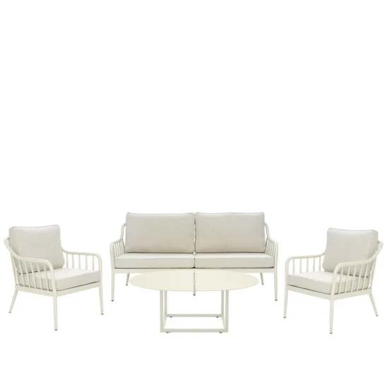 Coleville soffgrupp pärlvit/dot beige