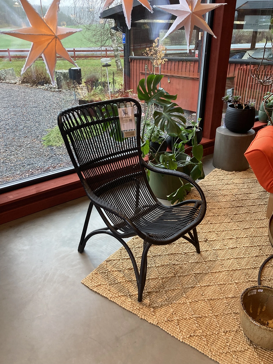 Monet vilstol rotting svart