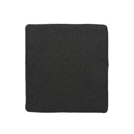 Frisk sittdyna - teddy svart, 43x41 cm