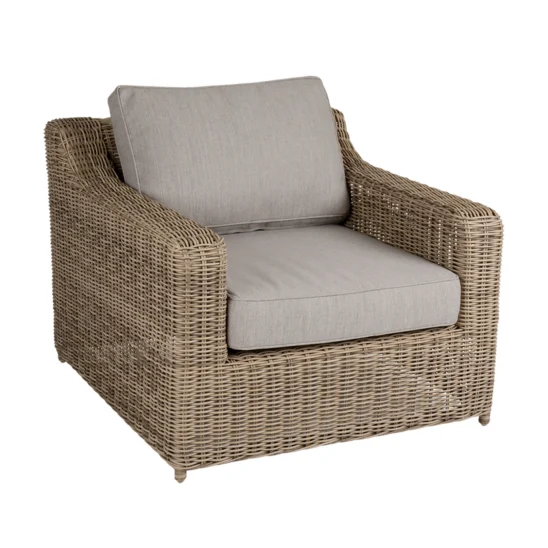 Glendon fåtölj från Brafab i färgen rustik.