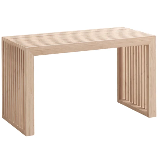 Cinas Ribbad bänk bambu - 73×35×H43 cm