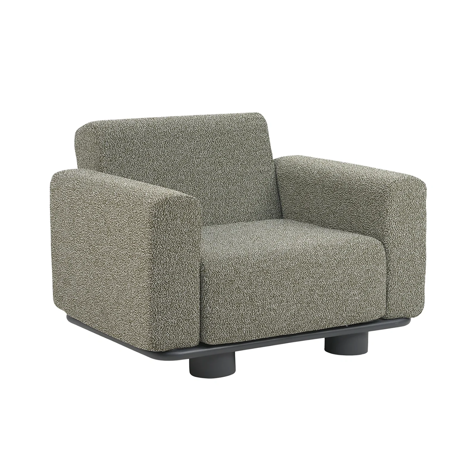 Bolster fåtölj teddy verde