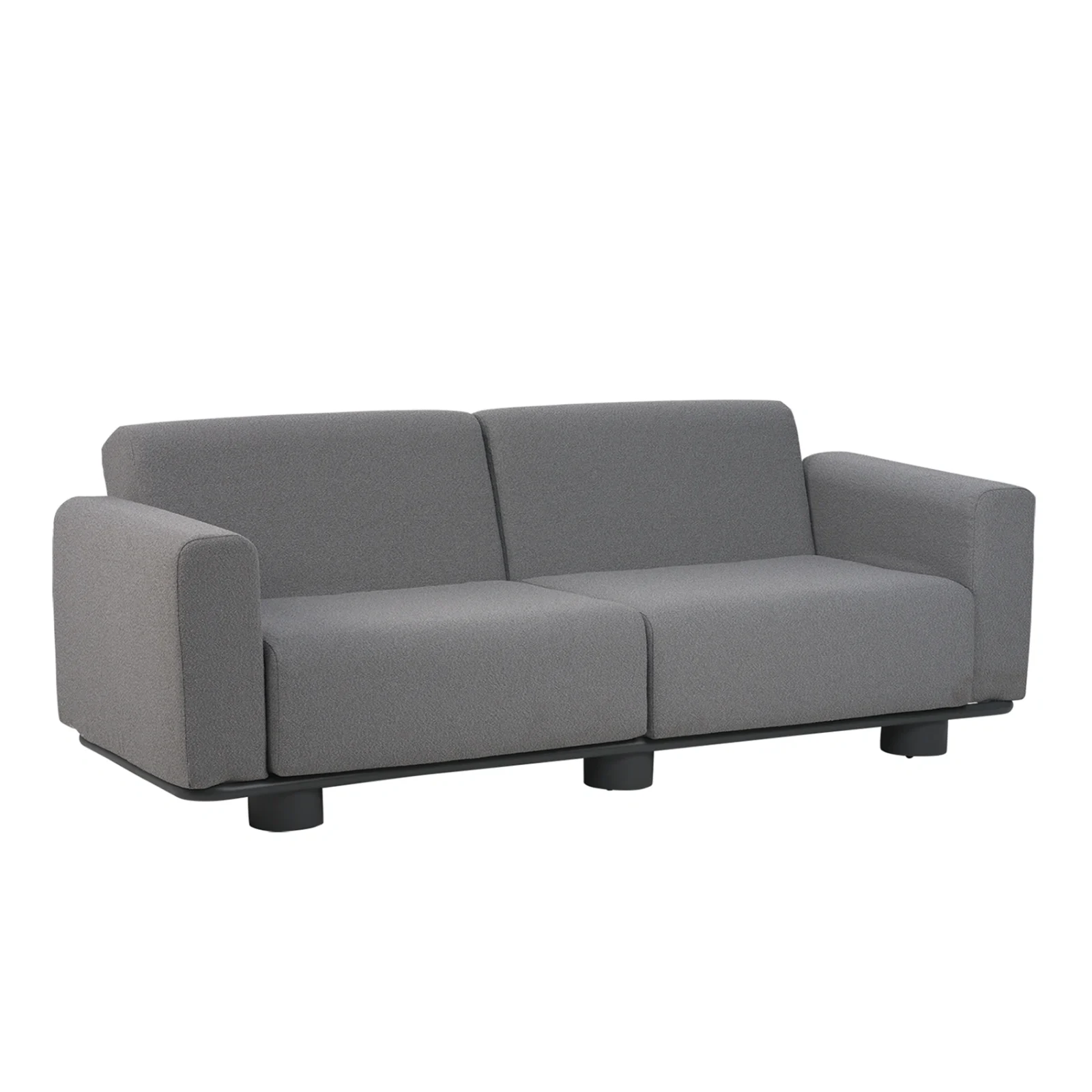 Bolster soffa teddy grå