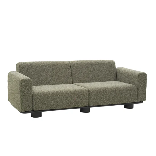 Bolster soffa teddy verde