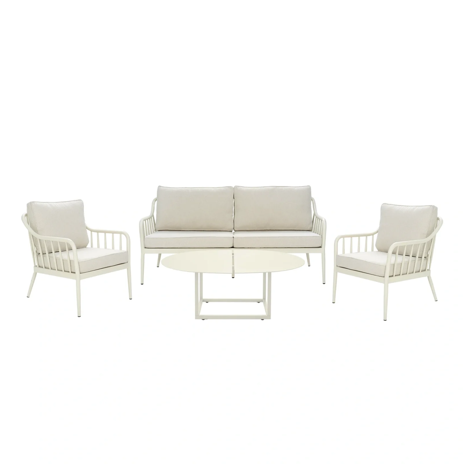 Coleville soffgrupp pärlvit/dot beige