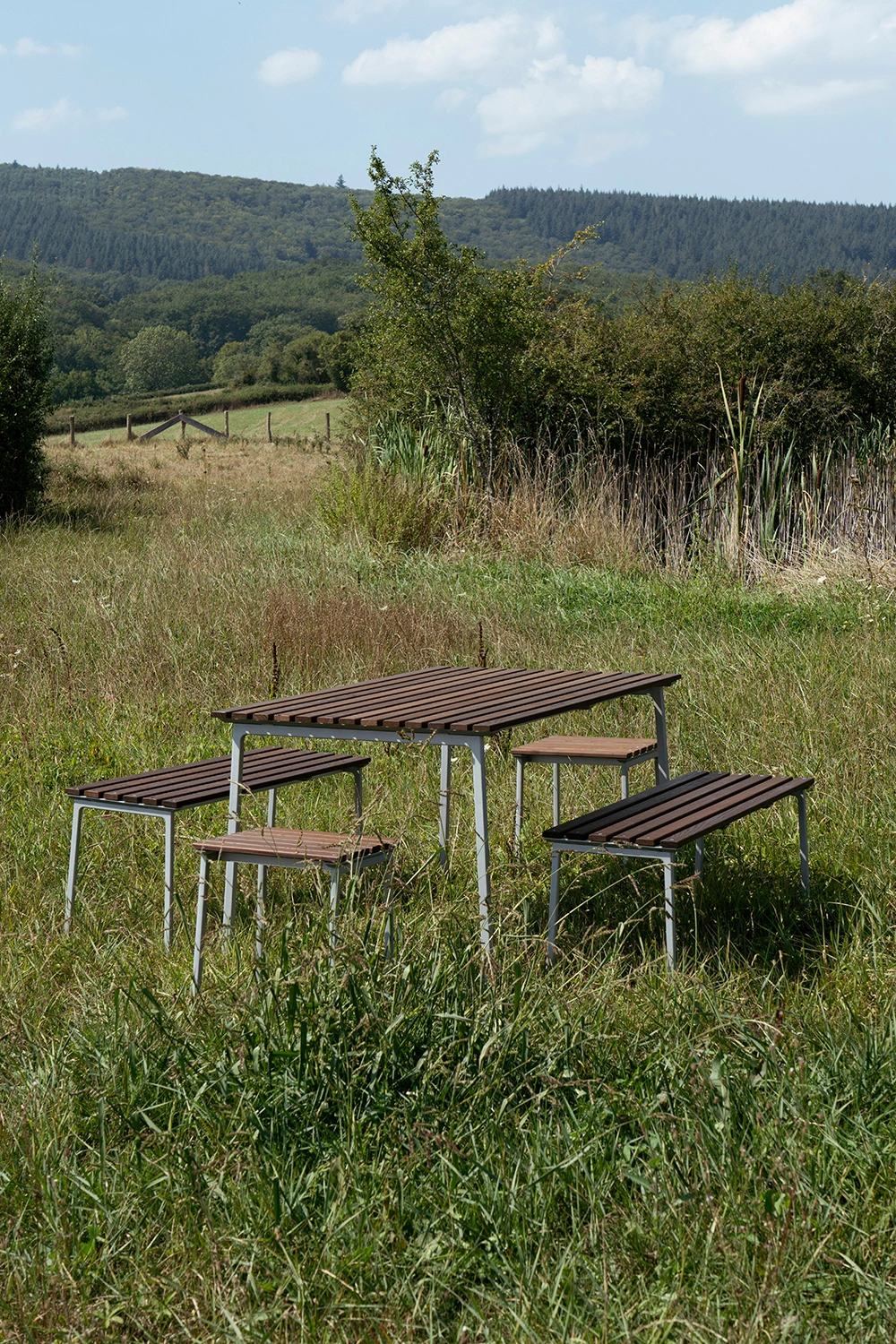 Traverse bänk värmebehandlad ask