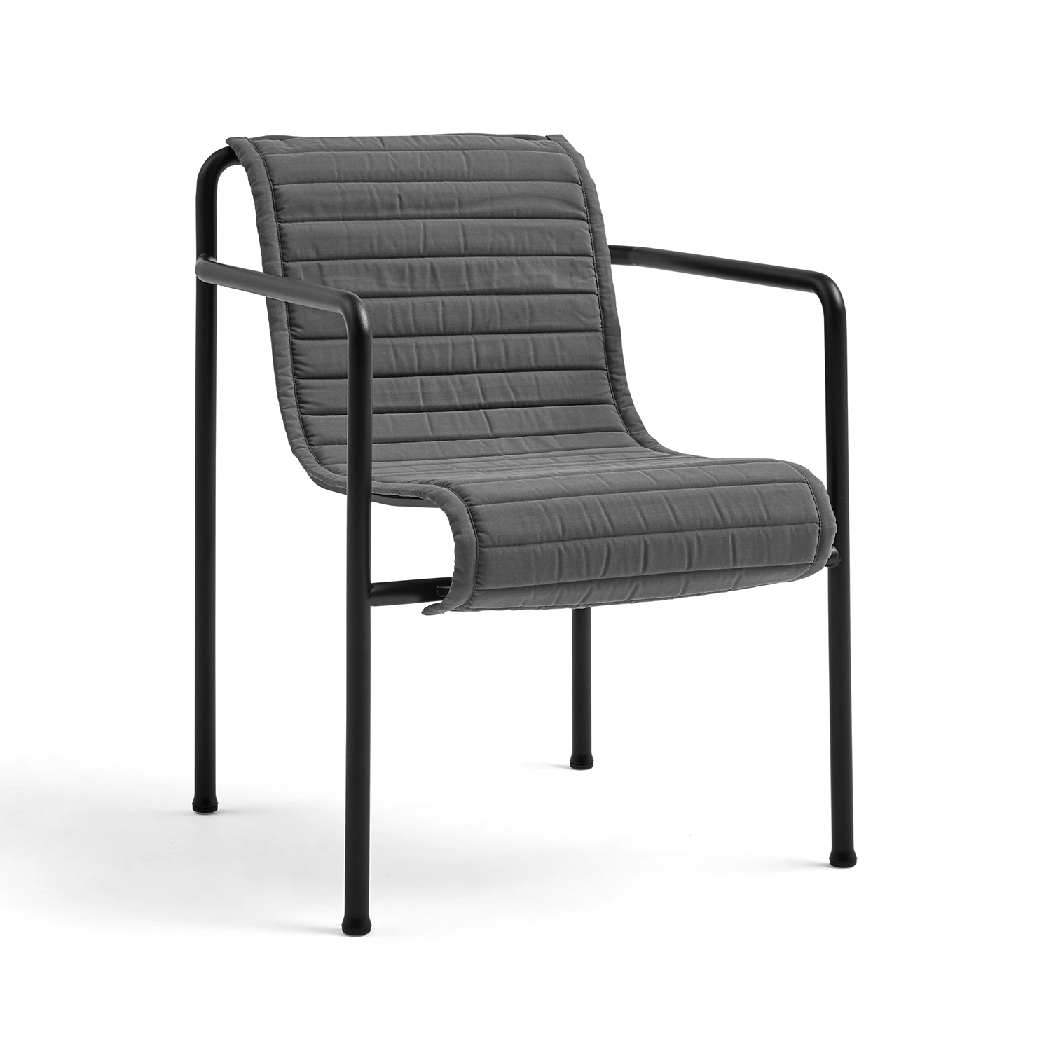 Palissade matfåtöljdyna, quilt antracit