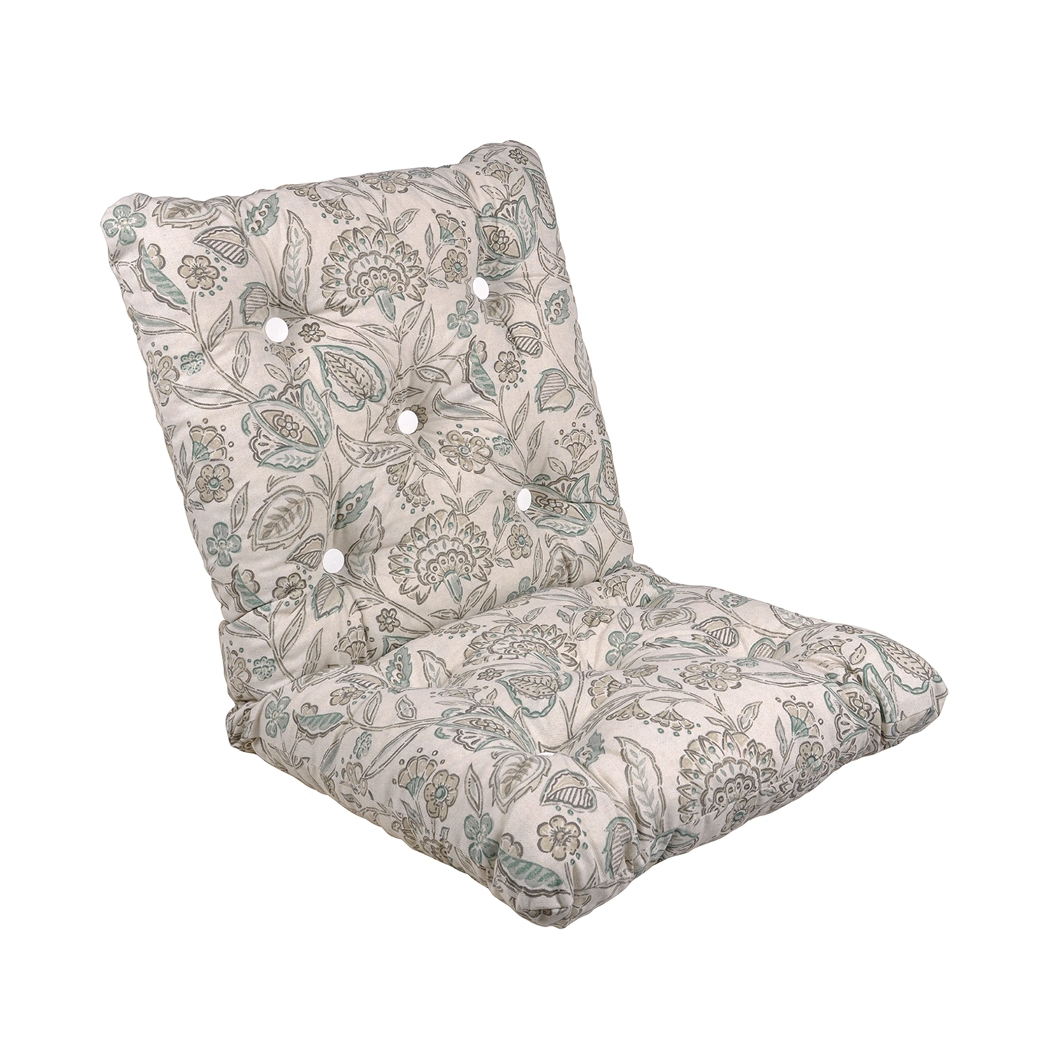 Minivik flockdyna Vine beige/grön