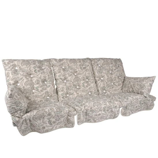 Hammockdynset i med låg rygg i mönstret vine green.