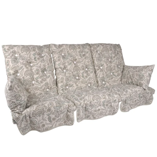 Hammockdynset i med hög rygg i mönstret vine green.