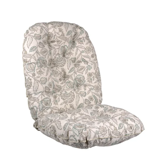 Snurr- och gung-dyna i mönstret vine green.