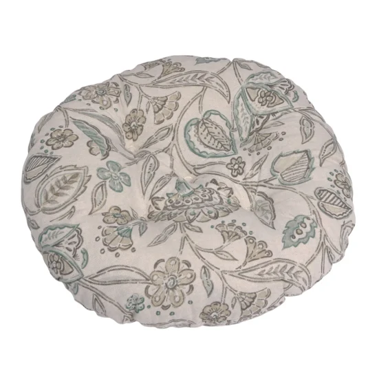 Snurr- och gung-palldyna i mönstret vine green.