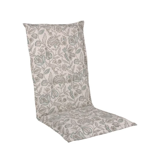 Positionsdyna i tyget vine beige/grön.