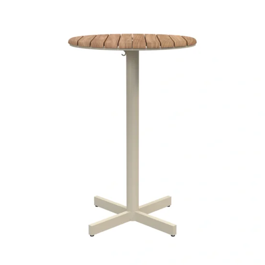 Fritz Hansen Pelagus barbord ivory/teak - Ø62 H95 cm