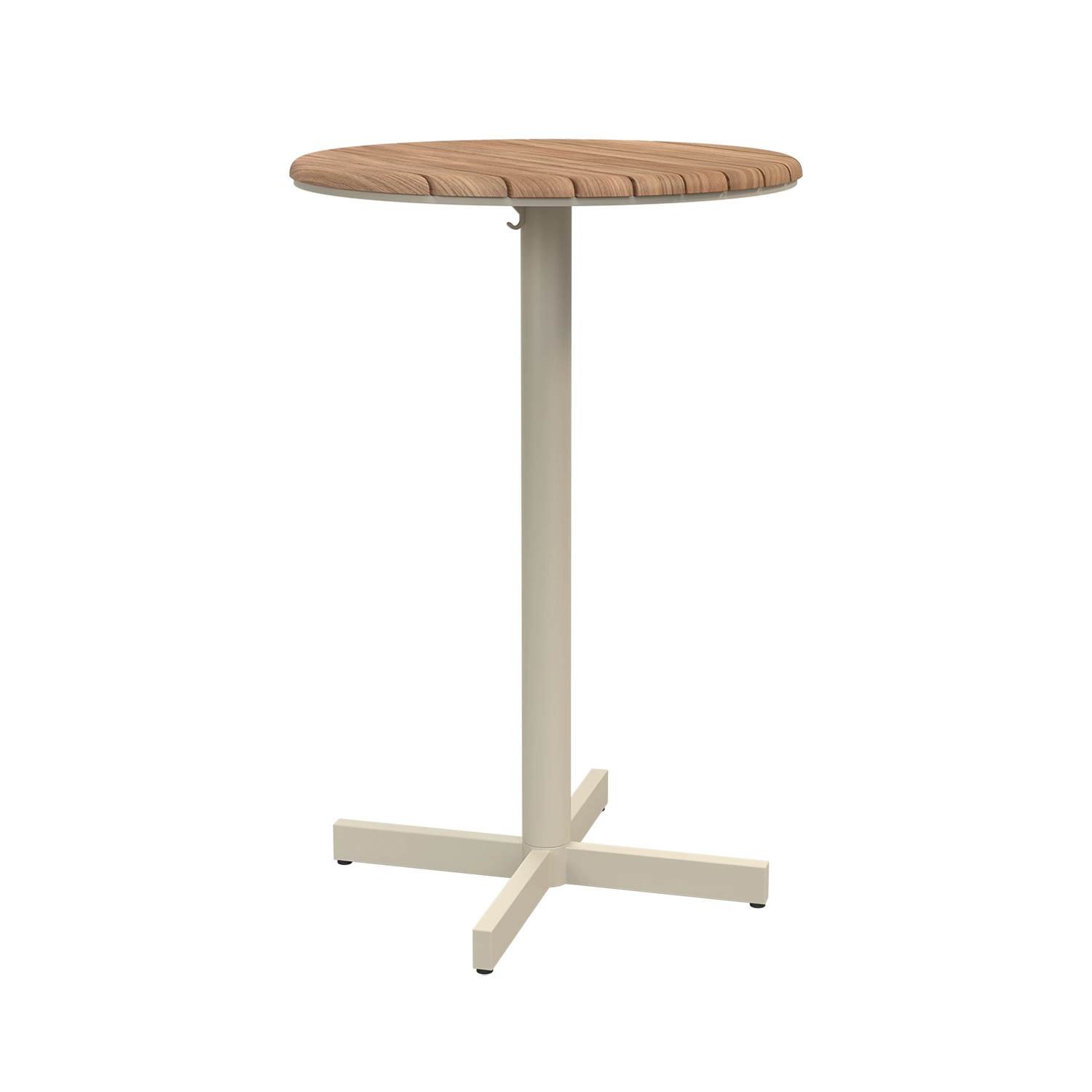 Pelagus barbord ivory/teak - Ø62 H95 cm