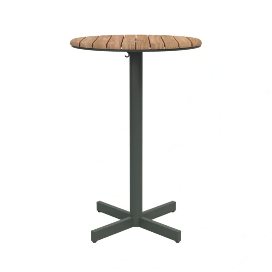 Fritz Hansen Pelagus barbord grön/teak - Ø62 H95 cmPelagus barbord grön/teak - Ø62 H95 cm